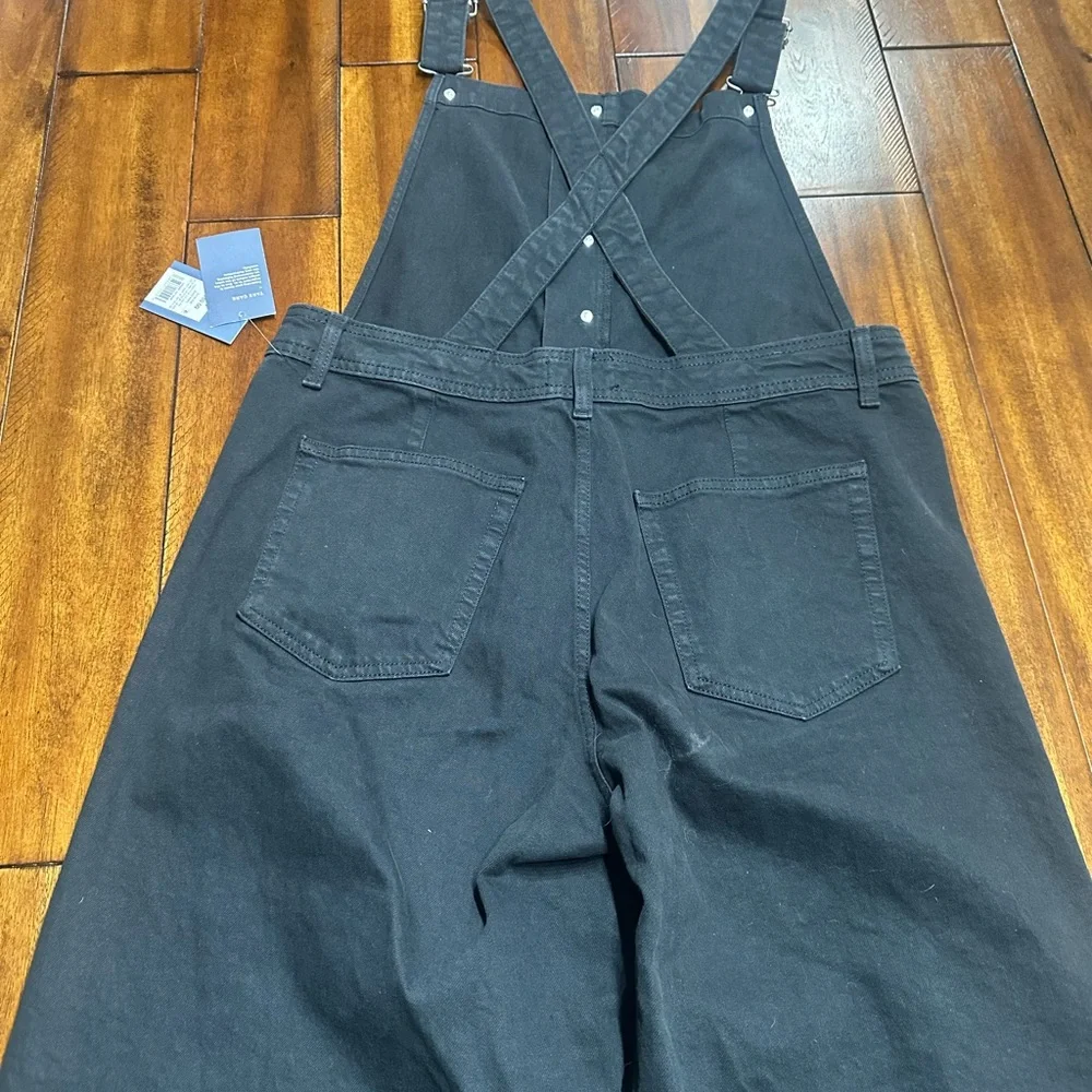 Women Black Overalls - Picture 8 of 12